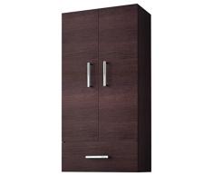The Living Design Granada Armario con 2 Puertas + 1 Cajón, Madera, WenguÉ, 94 x 48 x 24.1 cm