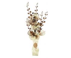 Flourish 725068 E13 – Florero con marrón y crema flores artificiales, marrón, 80 cm, grande