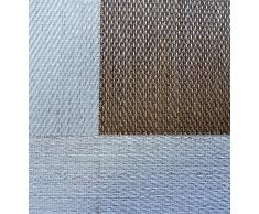 Home Life Alfombra con Diseño Cobre y Cenefa Taupe, Vinilo, Cobre, Taupe, 100 x 150 cm