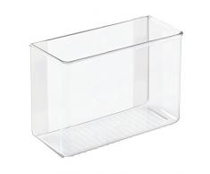 InterDesign AFFIXX Peel-and-Stick - Organizador autoadhesivo para lavadero, cuarto de servicio, armario, 8.9 x 20.3 x 14 cm, color claro