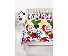 Disney Marvel Vengadores de Marvel VENGADORES misión – Repetición de diseño de impresión juego de cama, multicolor