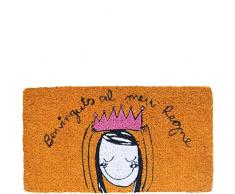 Laroom Felpudo, Fibra de Coco y PVC Base, Naranja