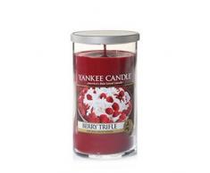 Yankee Candle Berry de frambuesas mediano Pilar Vela, rojo