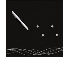 Eurographics Swirly Lines Luxury 30x30 Pizarra Magnética, Negro, 30 x 30 x 2 cm