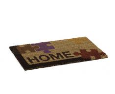 Catral 71070045 Felpudo Puzzle, Fibra de Coco, Rojo y Violeta, 70 x 40 cm