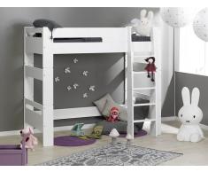 Cama alta LONDON Blanca