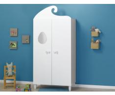 Armario bebé PIXIE 2 puertas Blanco