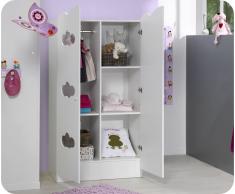 Armario bebé ALTEA 2 puertas Blanco