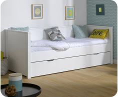 Sofá Cama Nido 80x200cm NOVA. Blanco