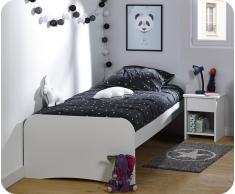 Cama juvenil TWIST Blanca 90x190cm