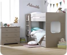Litera Spark+Cama Nido, Lino, 90x200cm
