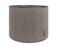 Babys Only - Pantalla para lámpara de techo o de pie, tricotada, 30 cm , incluye cable para colgar pardo