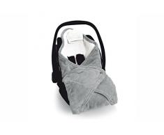 Baby Boum Softy Zip 92 - Manta para grupo 0 biside, color grizou