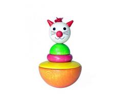 Hess 15707 - Juguete de madera Wobbel BounceBack, diseño gato