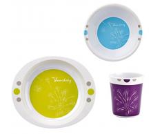 La melamina vajilla decorada Thermobaby Artificio colores multi