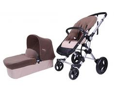 Baby Ace 3011700100002 - Pack con cochecito para bebé Baby Ace 042, base arena + set de invierno, color marrón