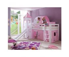 CAMA SEMI ALTA INFANTIL CON TOBOGÁN Y TORRE PEGASUS