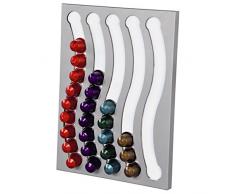 Xavax 111186 - Soporte para 50 cápsulas de café, color plateado