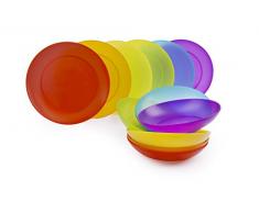 Color Life Vajilla 12 Piezas Multicolor
