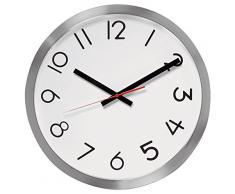 Unilux 100340859 de radio reloj de pared de radio maxi| uhr|1 stück| de metal Gris | 40 cm | con segundero