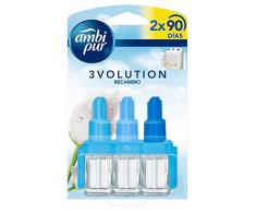 Ambi Pur 3volution Puro & Fresco Ambientador Eléctrico Con Dos Recambios - Pack de 2 x 21 ml - Total: 42 ml
