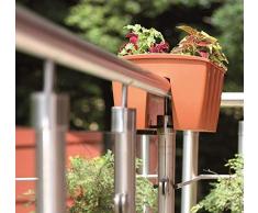 Jardinera Terra Crown, color terracota, 58 cm