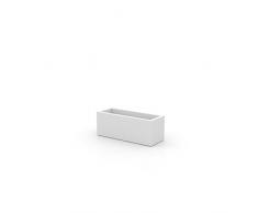Vondom 41630 - Jardinera simple de 30 x 80 x 30 cm, color acero