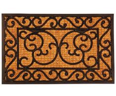 Esschert Design, Felpudo de goma/Cocos S, RB21, caucho y del tejido de fibra de coco, 60 x 40 x 1-