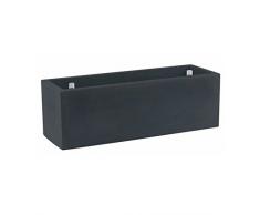 Vondom 41650R - Jardinera, 50 x 120 x 50 cm, color antracita