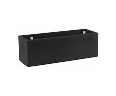 Vondom 41650R - Jardinera, 50 x 120 x 50 cm, color negro