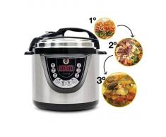 Olla Programable Gm Modelo D. Robot De Cocina Programable Multifunción Que Cocina Por Ti. Guiado Por Voz Y Con Función Freír.