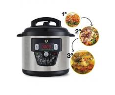 Olla Programable Gm Modelo E. Robot De Cocina Programable Multifunción Que Cocina Por Ti. Capacidad De Hasta 6 Litros.
