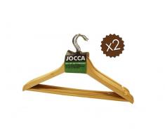 Set 8 Perchas de Madera Jocca 44x16x1.1cm Pack de 2