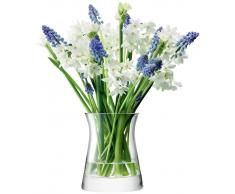 Lsa Flower Garden Posy florero H13cm Clear