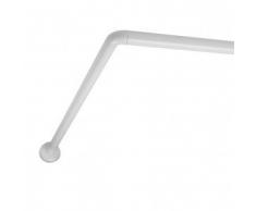 Tatay Barra Cortina Blanca Angular 80X100-150 22 Mm.