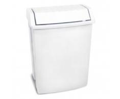 Tatay Papelera 49 L. Con Tapa Basculante Blanco 40X35,5X57,5 (49 L)