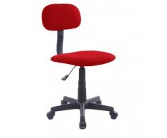 Silla de oficina giratoria con gas Bart Roja
