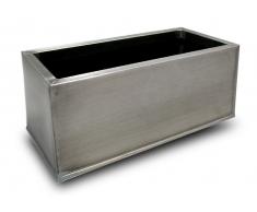 Macetero rectangular Acero galvanizado (35x15x14 cm)