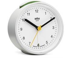 RELOJ DESPERTADOR BRAUN ANALOGICO BNC-012-WH