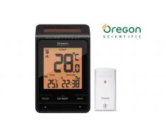 Termómetro solar Oregon interior/exterior + Reloj RMR-802