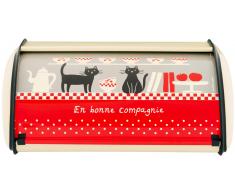 Derrière la Porte Panera Metal/Caucho Gato Negro