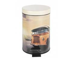 Wenko Cubo de pedal 3 lts. Vintage Bus Acrilico 7,5x8,8 cms