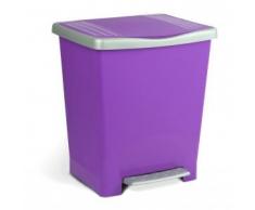 Tatay Cubo Pedal 23 L. Millenium Ciruela 33X28X39 (23 L)