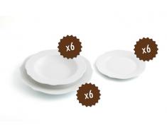 Vajilla de Porcelana 18 piezas Bidasoa Baroque