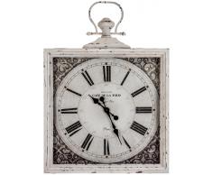 Vical Home Reloj pared cuadrado vidrio y metal