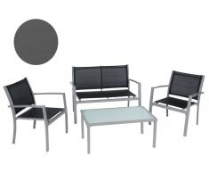 Ldk Altea Conjunto Terraza \"Altea\" Negro 4 Piezas 82009