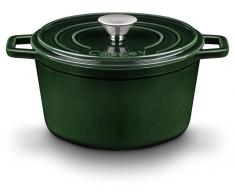 Castey Cazuela Alta Hierro Color Verde Oscuro (20 cm)