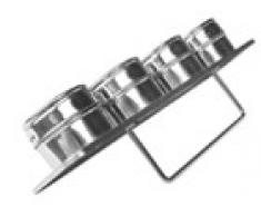 Ibili Set 4 Especieros Magneticos Inox 6X4 Cm