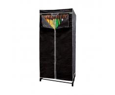 Armario de tela TNT Negra 176x108x45cm