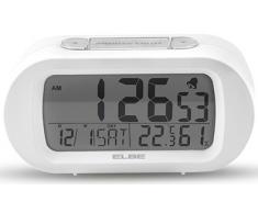 RELOJ DESPERTADOR ELBE RD009B N.GRANDESTERMOMETRO BLANCO